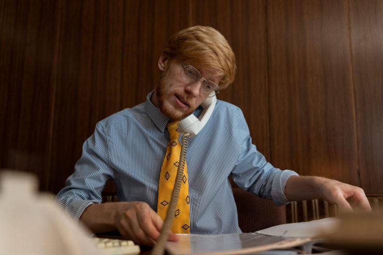 businessman talking on the phone